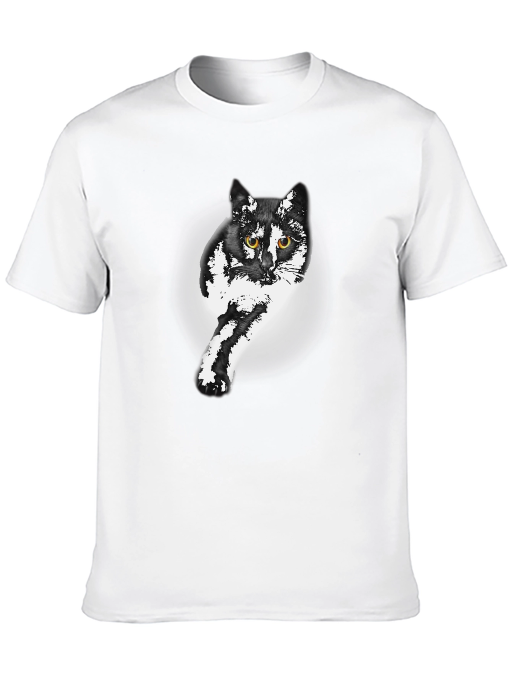 Black Cat Graphic Print Tee