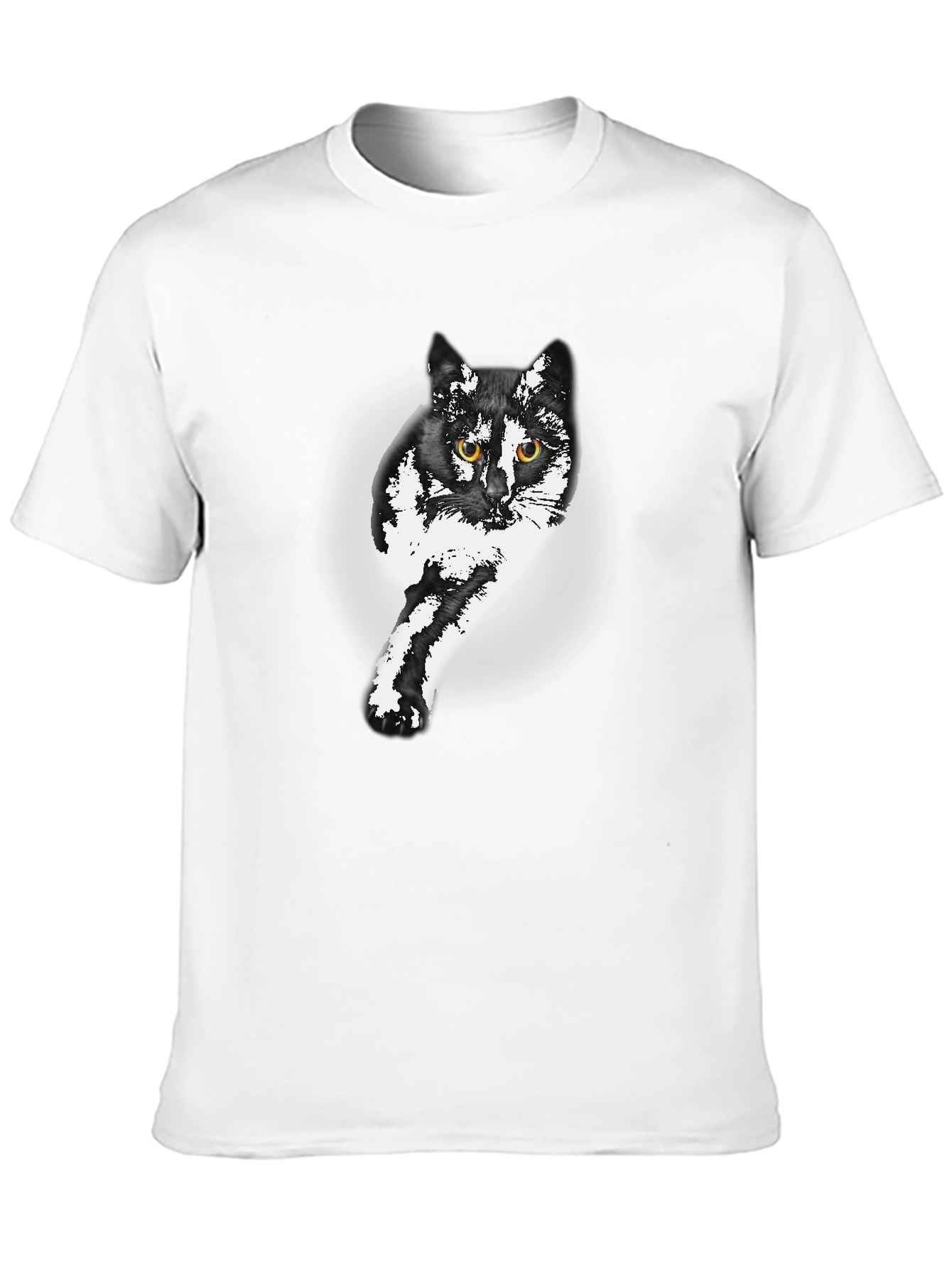 Black Cat Graphic Print Tee