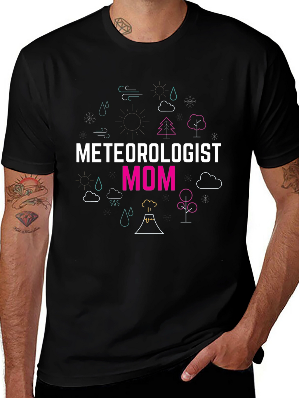 Meteorologist Mom Graphic T-Shirt