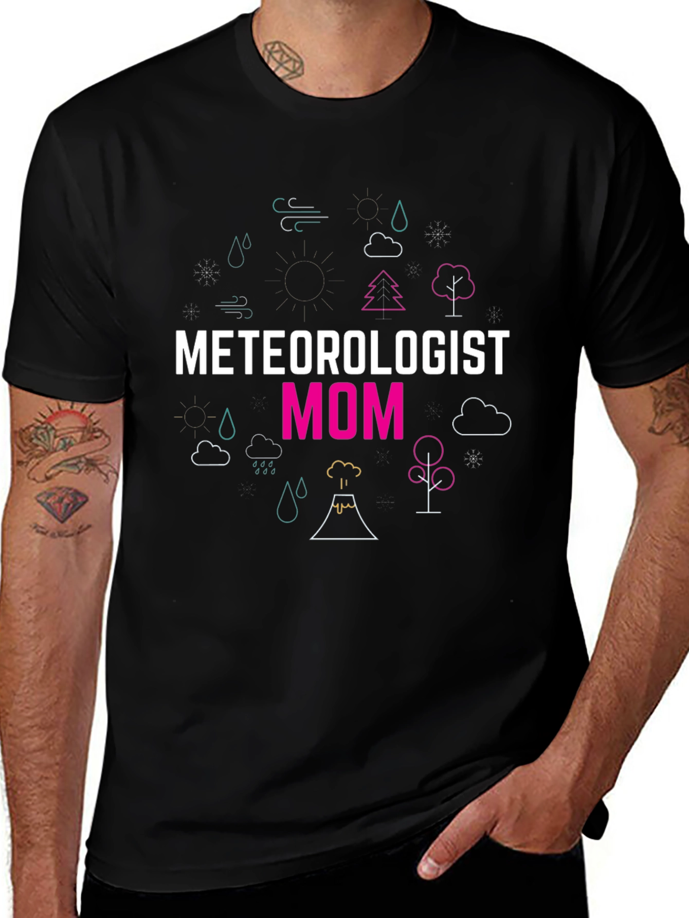 Meteorologist Mom Graphic T-Shirt