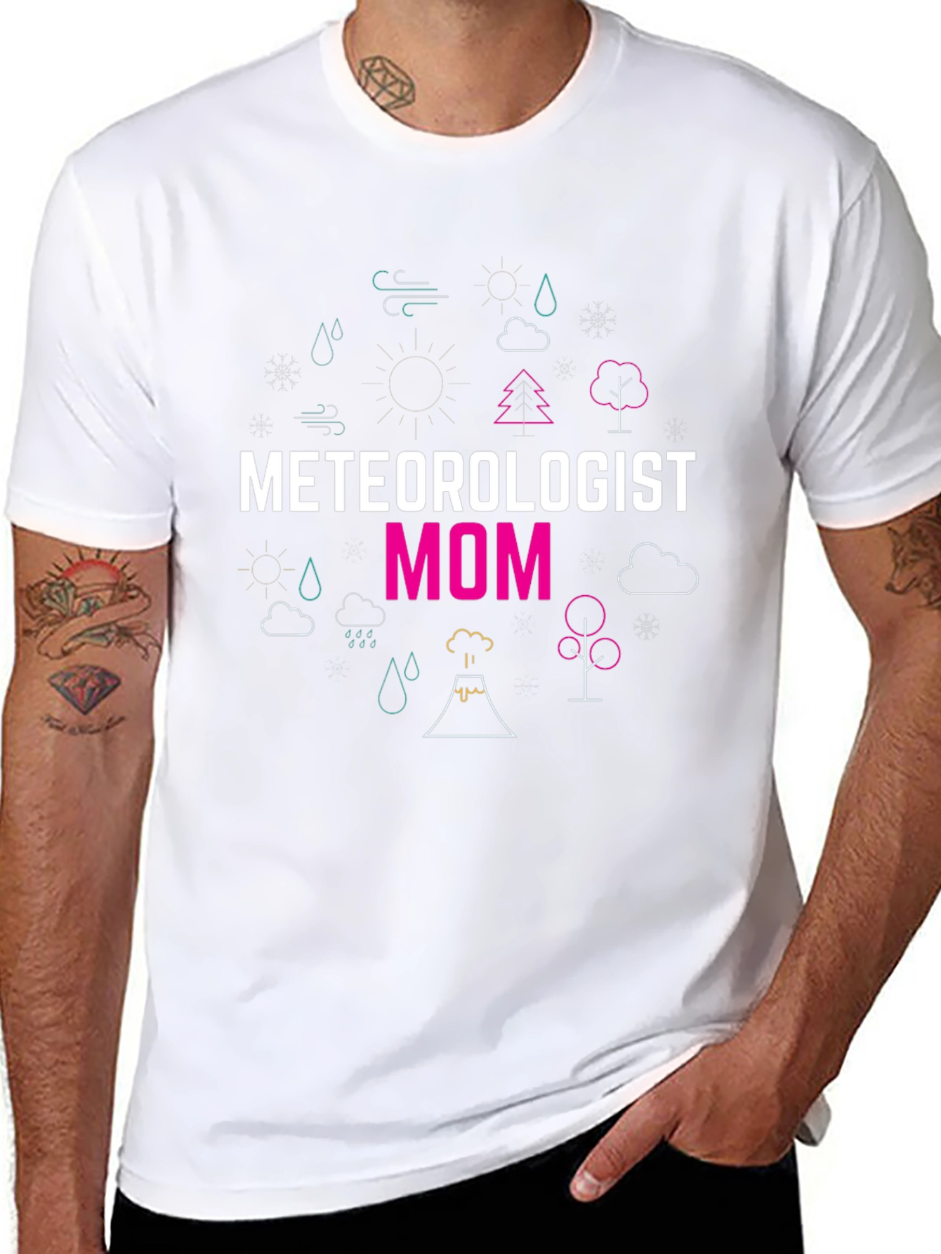 Meteorologist Mom Graphic T-Shirt