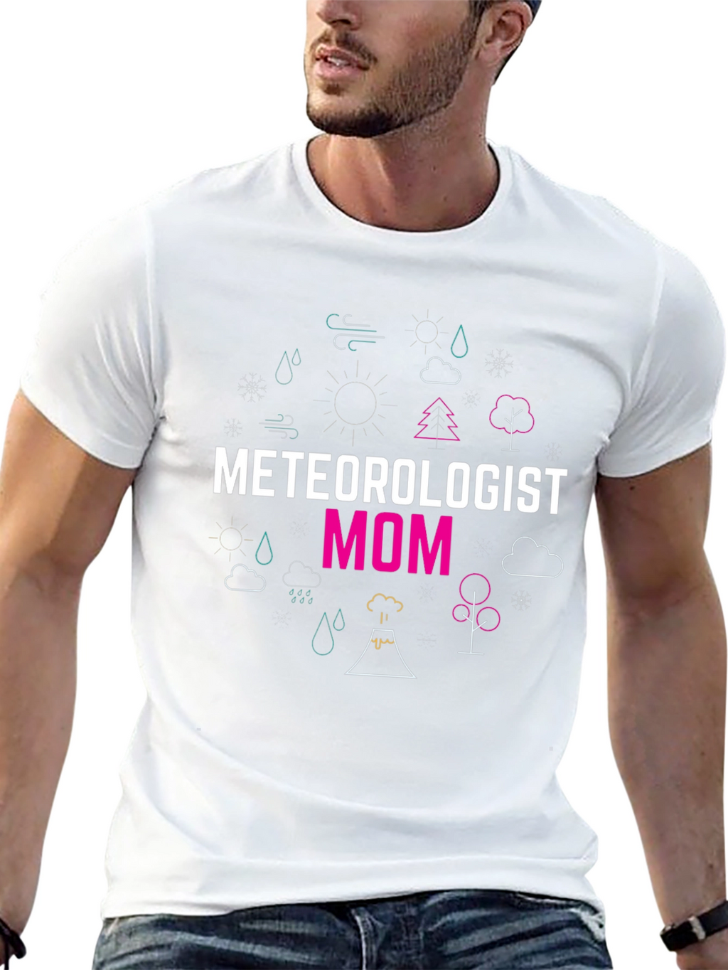 Meteorologist Mom Graphic T-Shirt