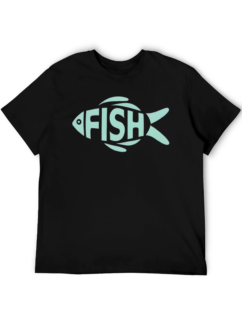 FISH Graphic Tee - Mens Black T-Shirt