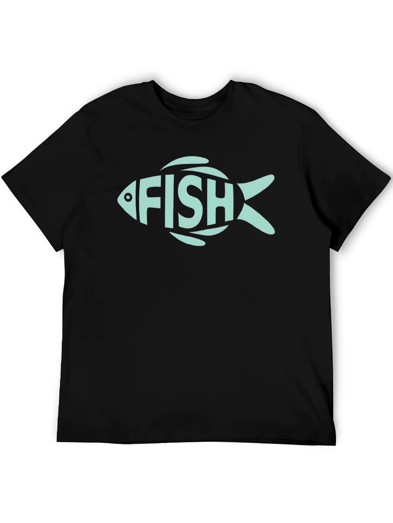 FISH Graphic Tee - Mens Black T-Shirt