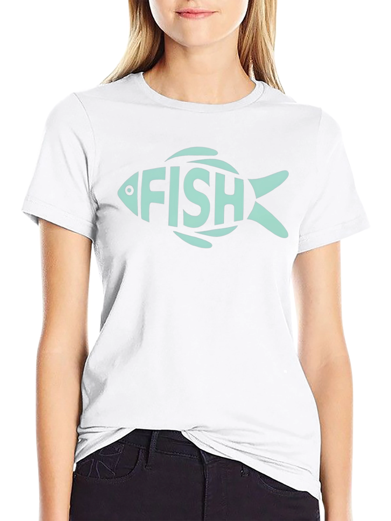 FISH Graphic Tee - Mens Black T-Shirt