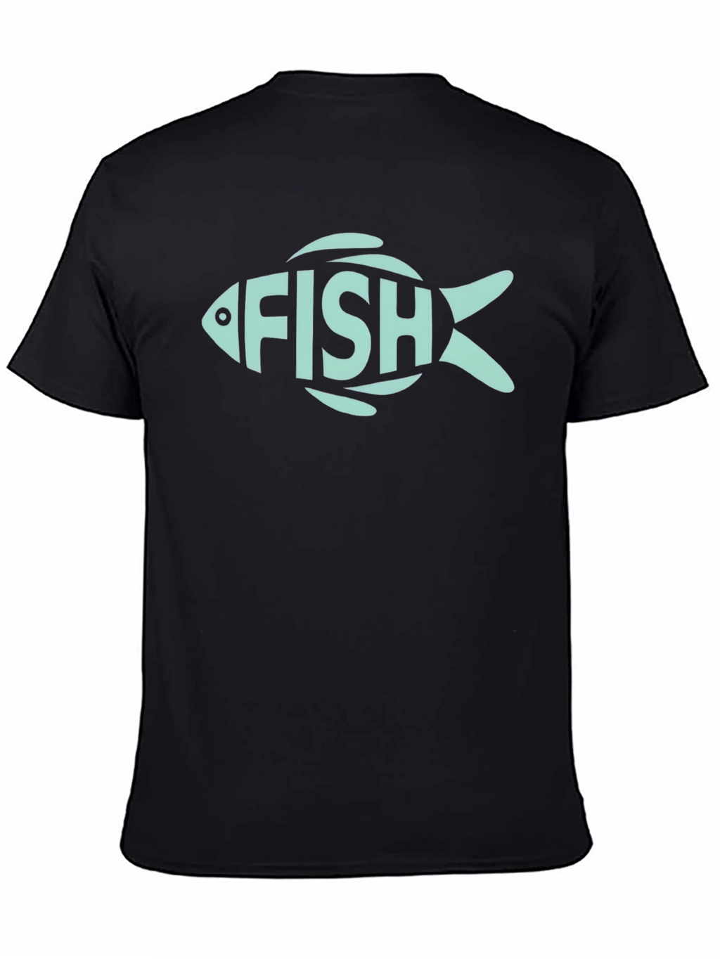 FISH Graphic Tee - Mens Black T-Shirt