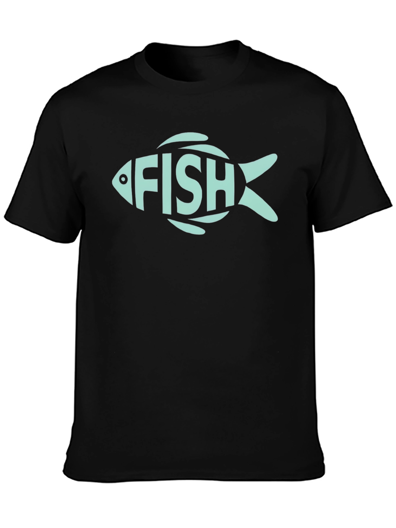 FISH Graphic Tee - Mens Black T-Shirt