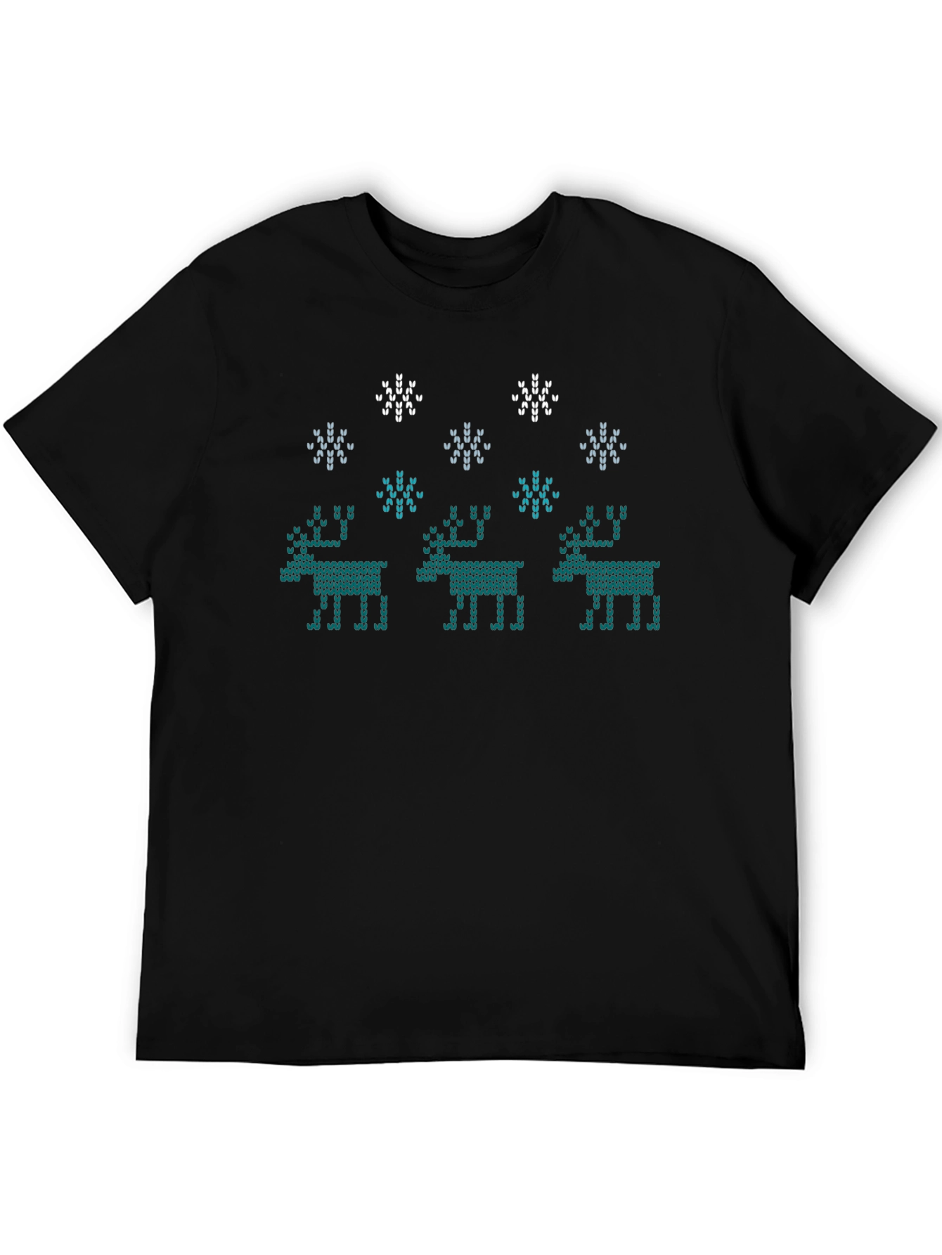 Knitted Reindeer Graphic Tee