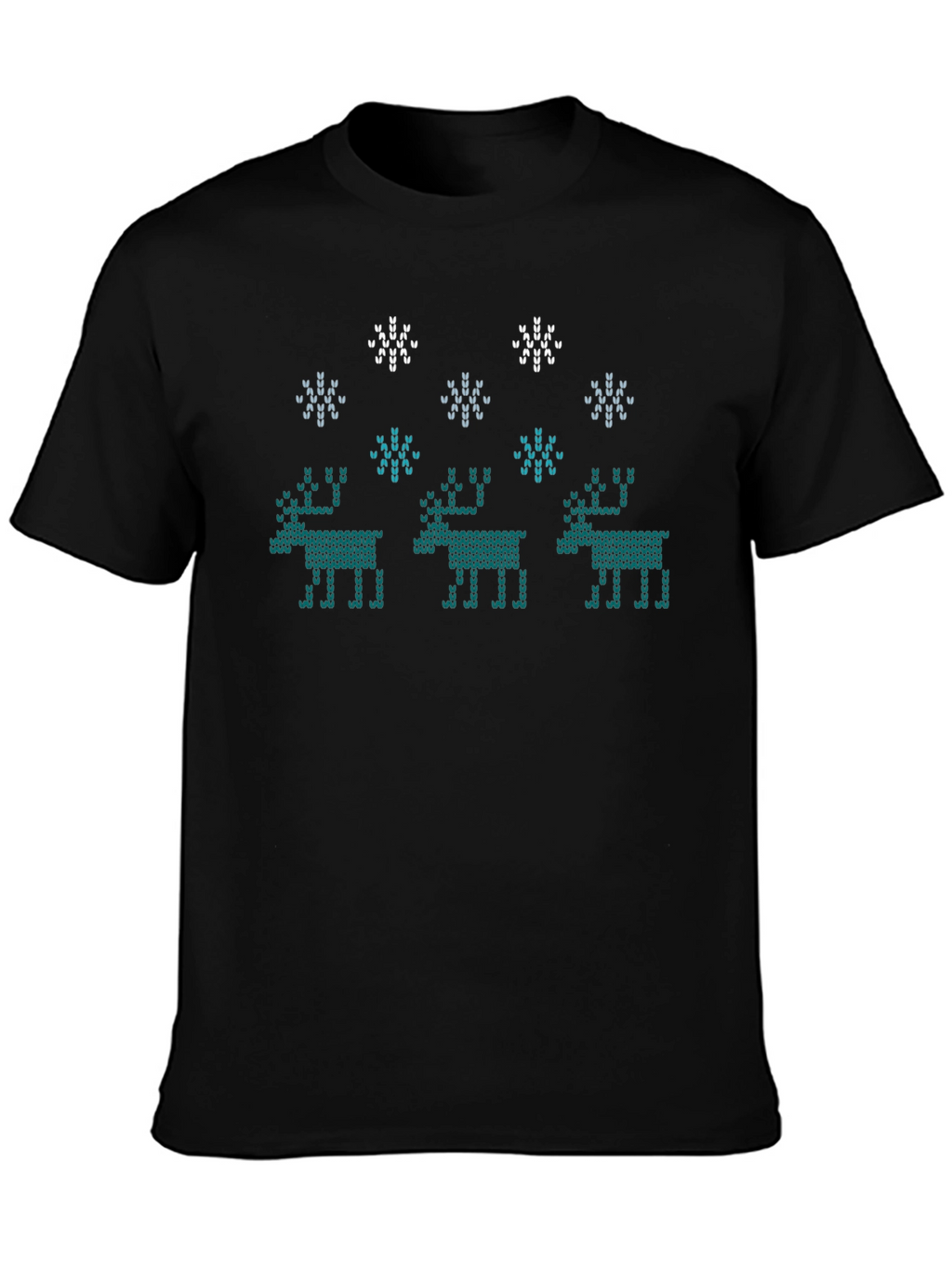 Knitted Reindeer Graphic Tee