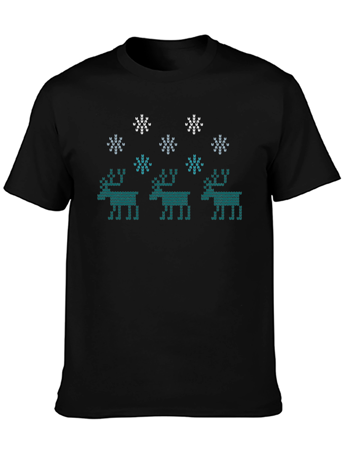 Knitted Reindeer Graphic Tee