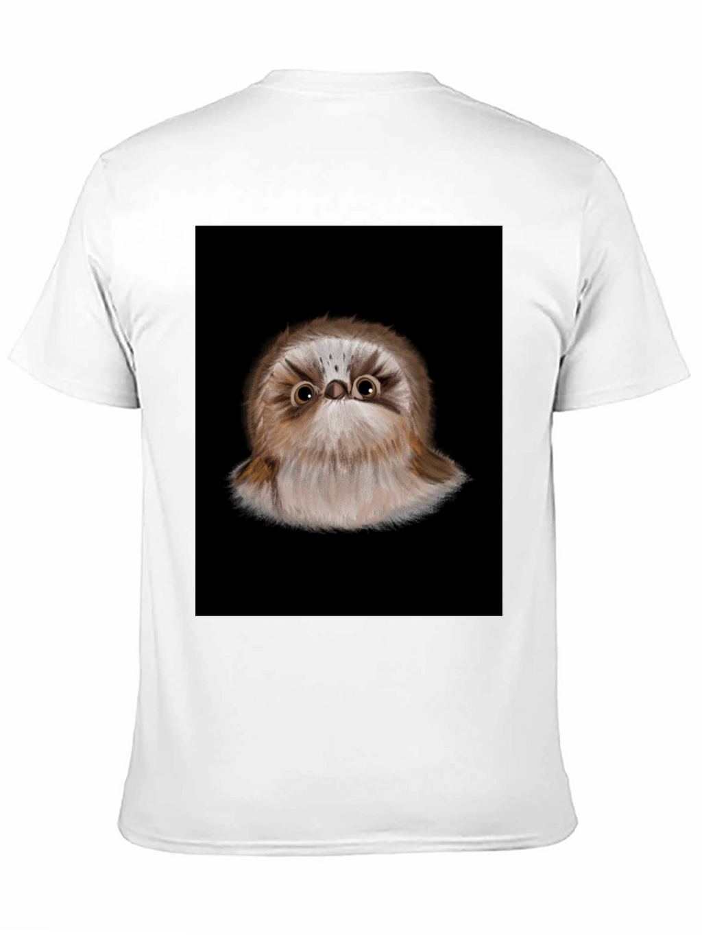 Cute Bird Graphic Black T-Shirt