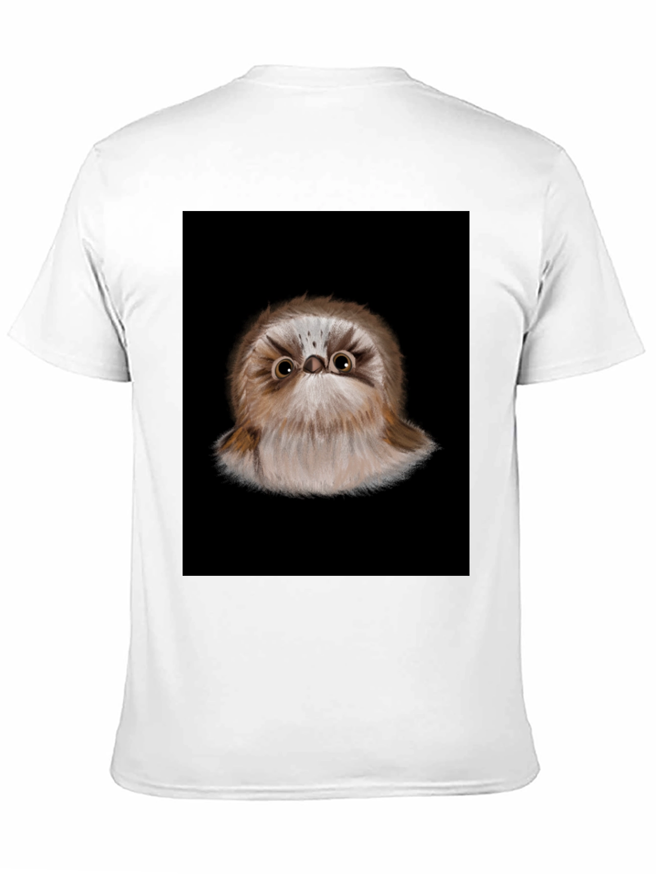 Cute Bird Graphic Black T-Shirt