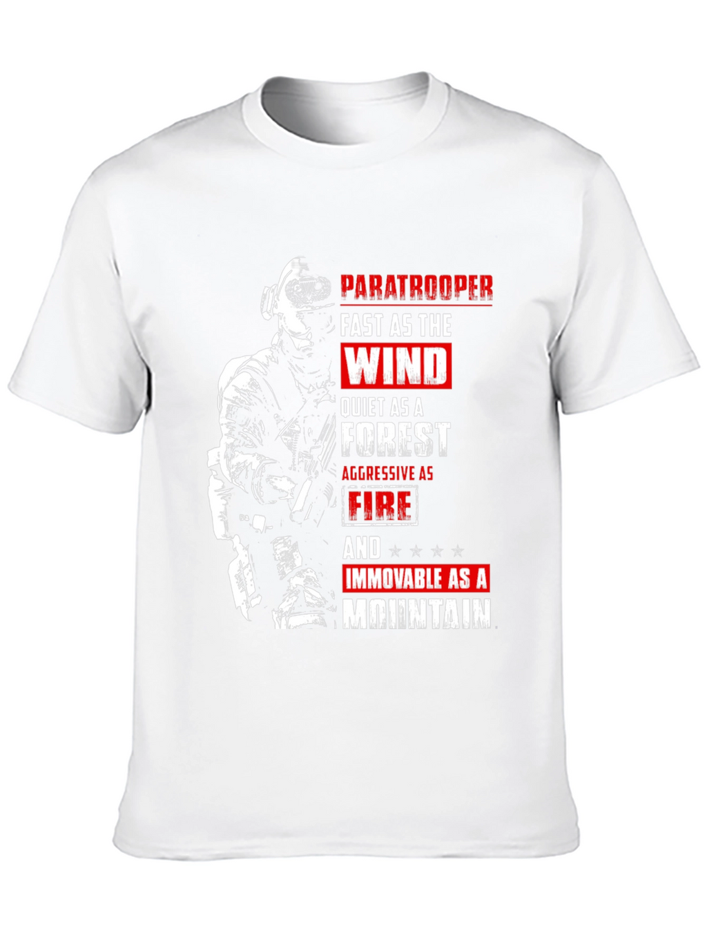Paratrooper Fast as the Wind Graphic T-Shirt