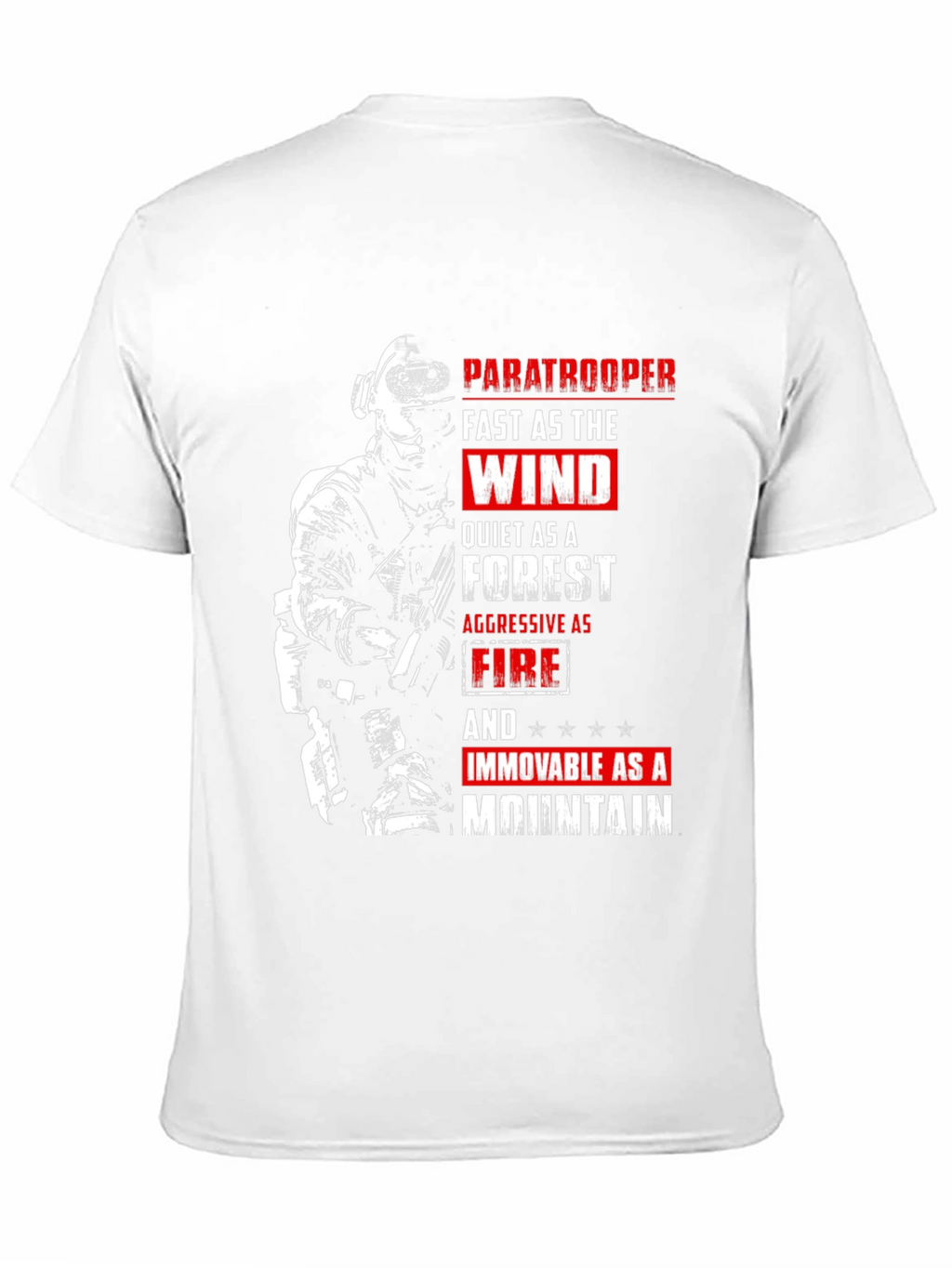 Paratrooper Fast as the Wind Graphic T-Shirt