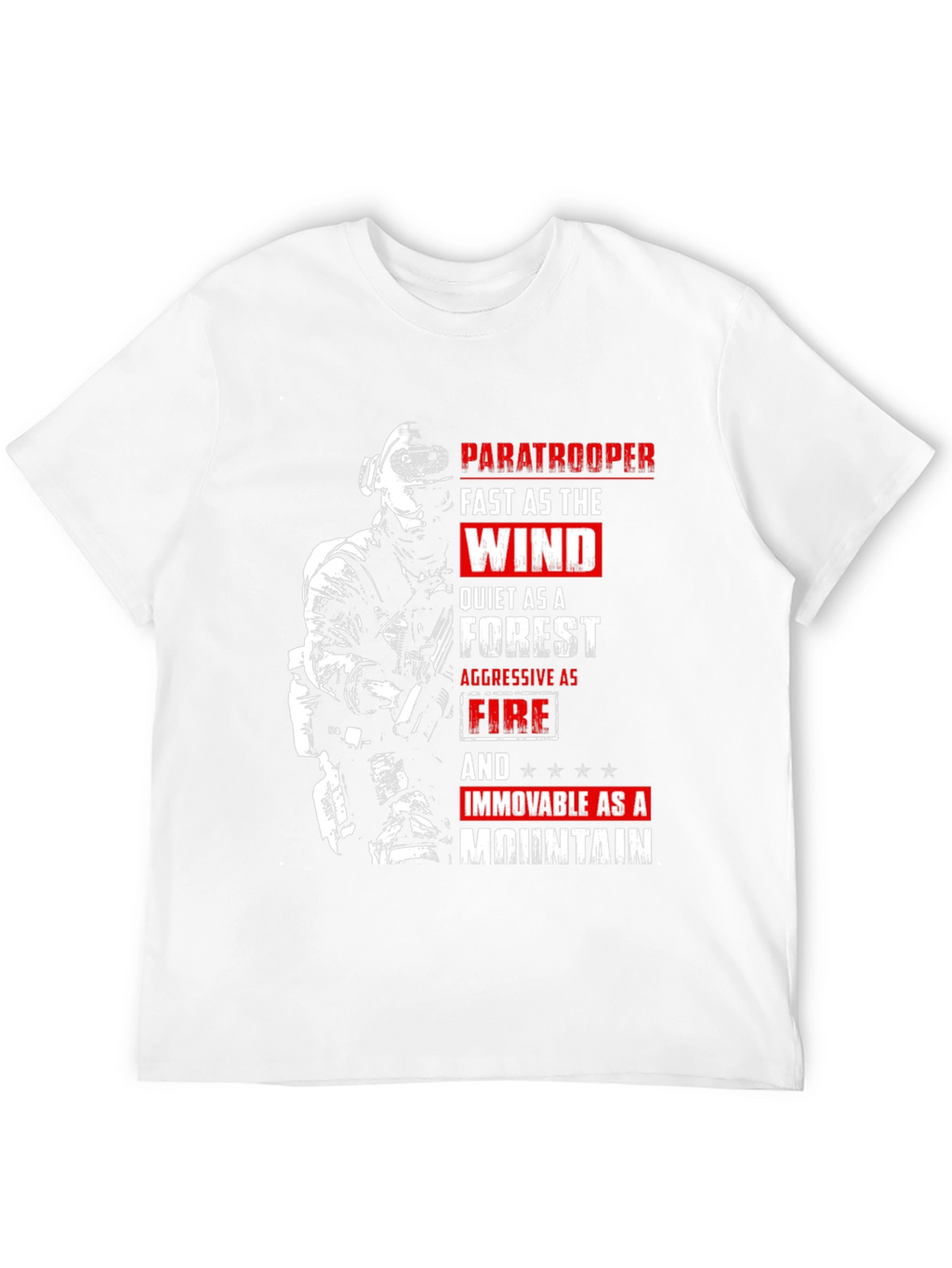 Paratrooper Fast as the Wind Graphic T-Shirt