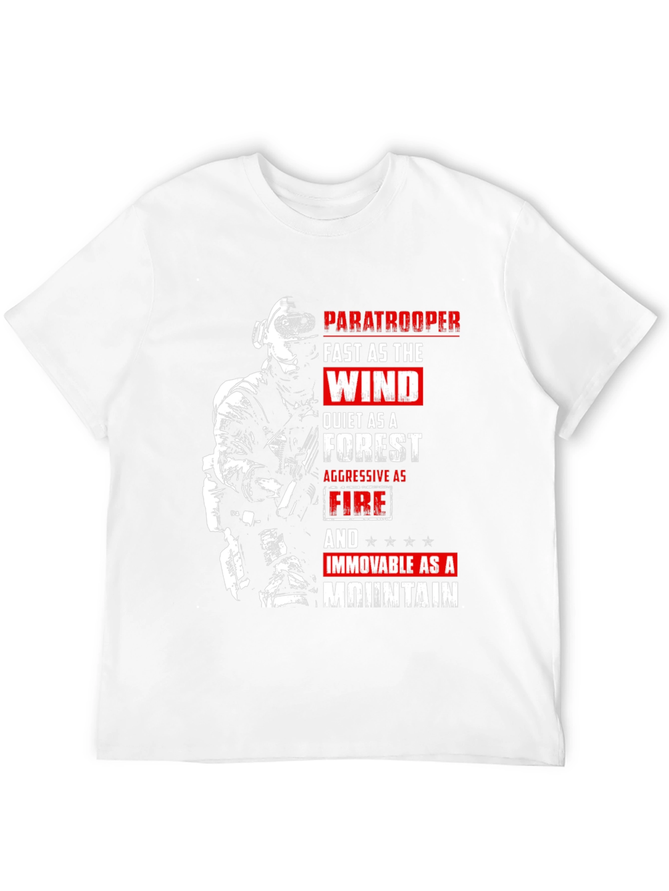 Paratrooper Fast as the Wind Graphic T-Shirt