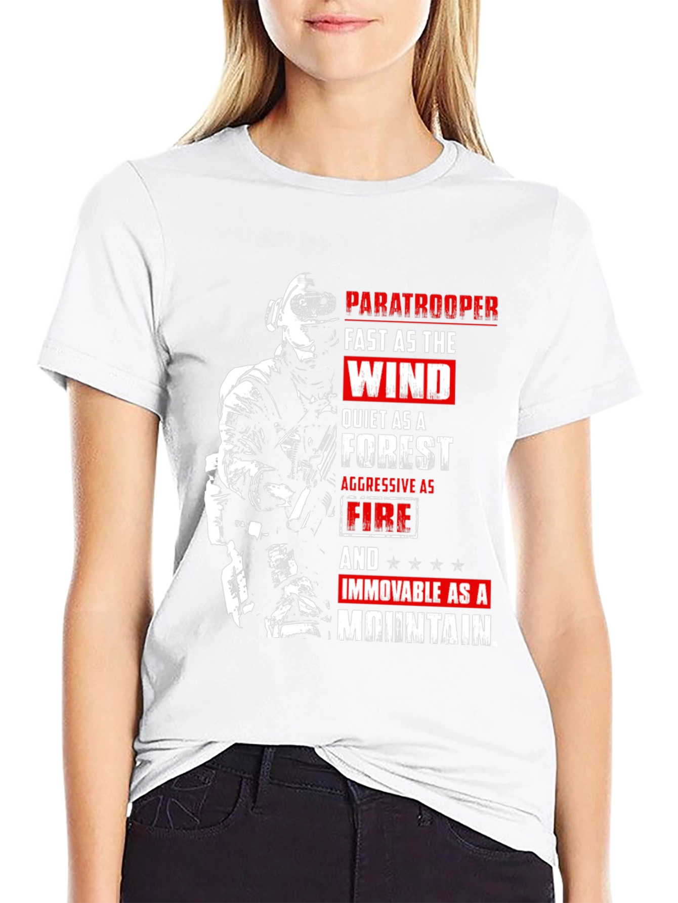 Paratrooper Fast as the Wind Graphic T-Shirt