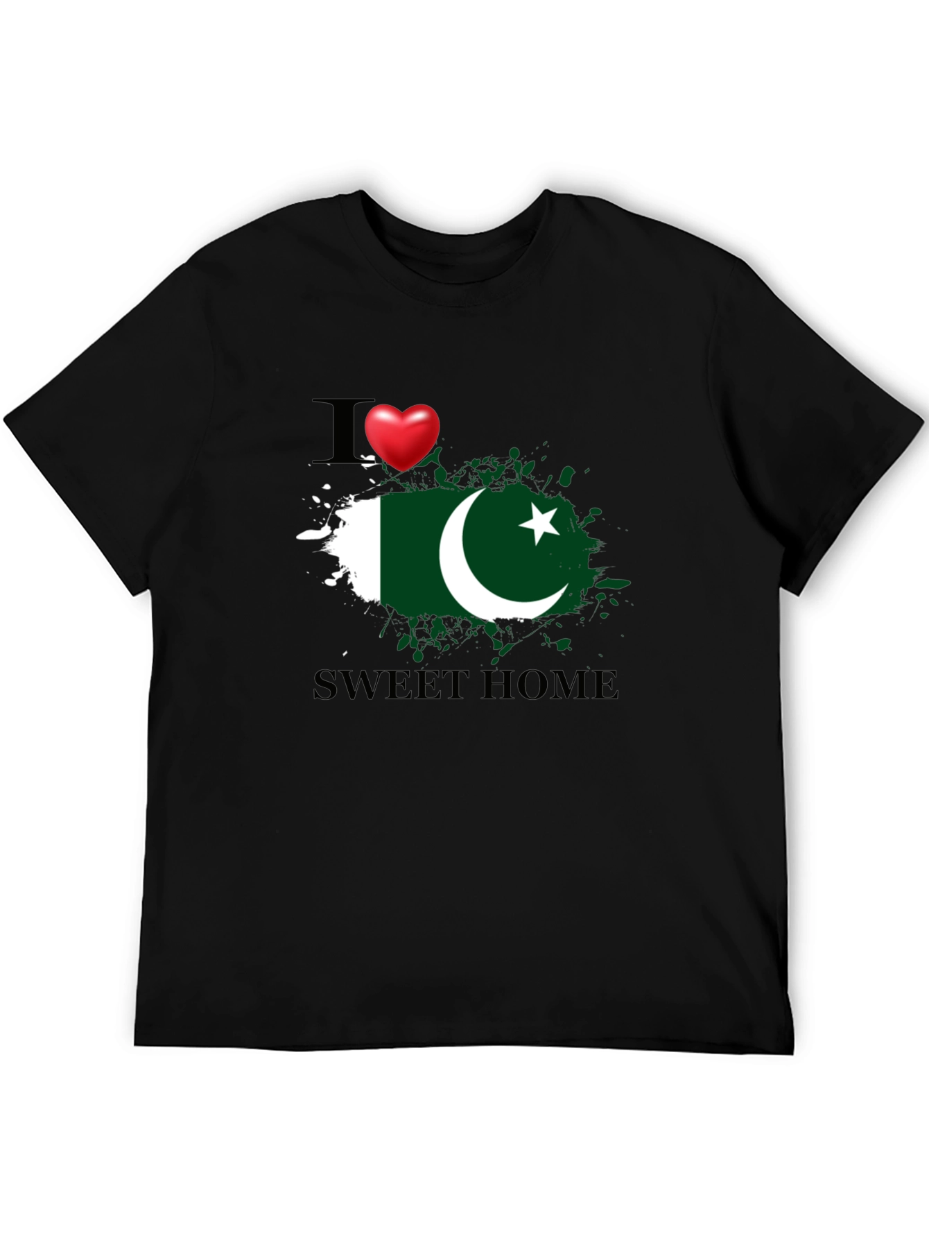 I Love Pakistan Sweet Home Graphic T-Shirt
