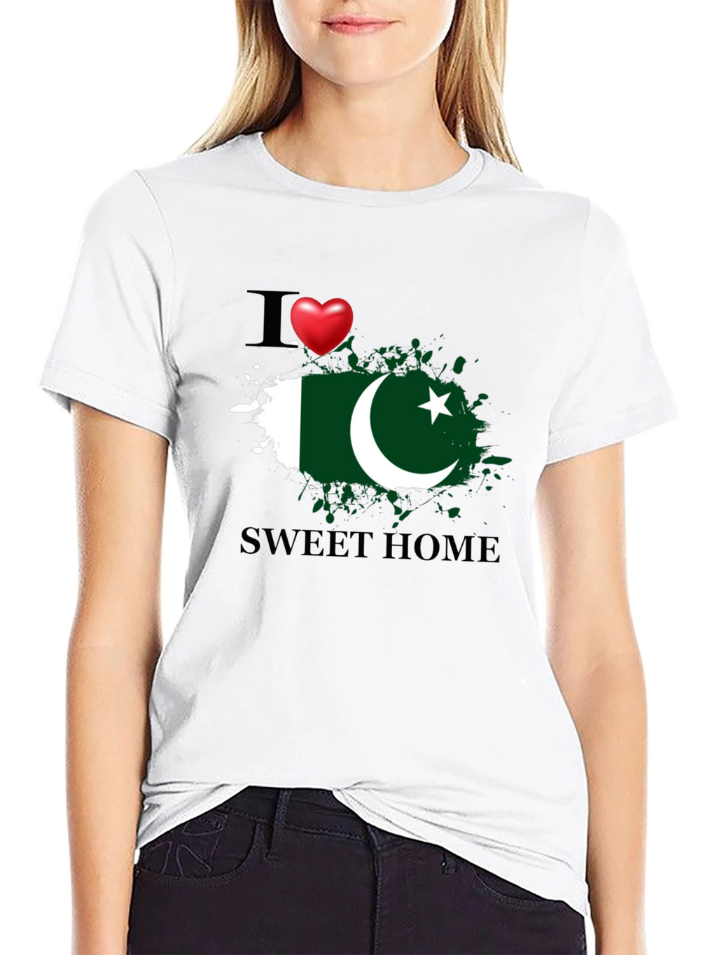 I Love Pakistan Sweet Home Graphic T-Shirt