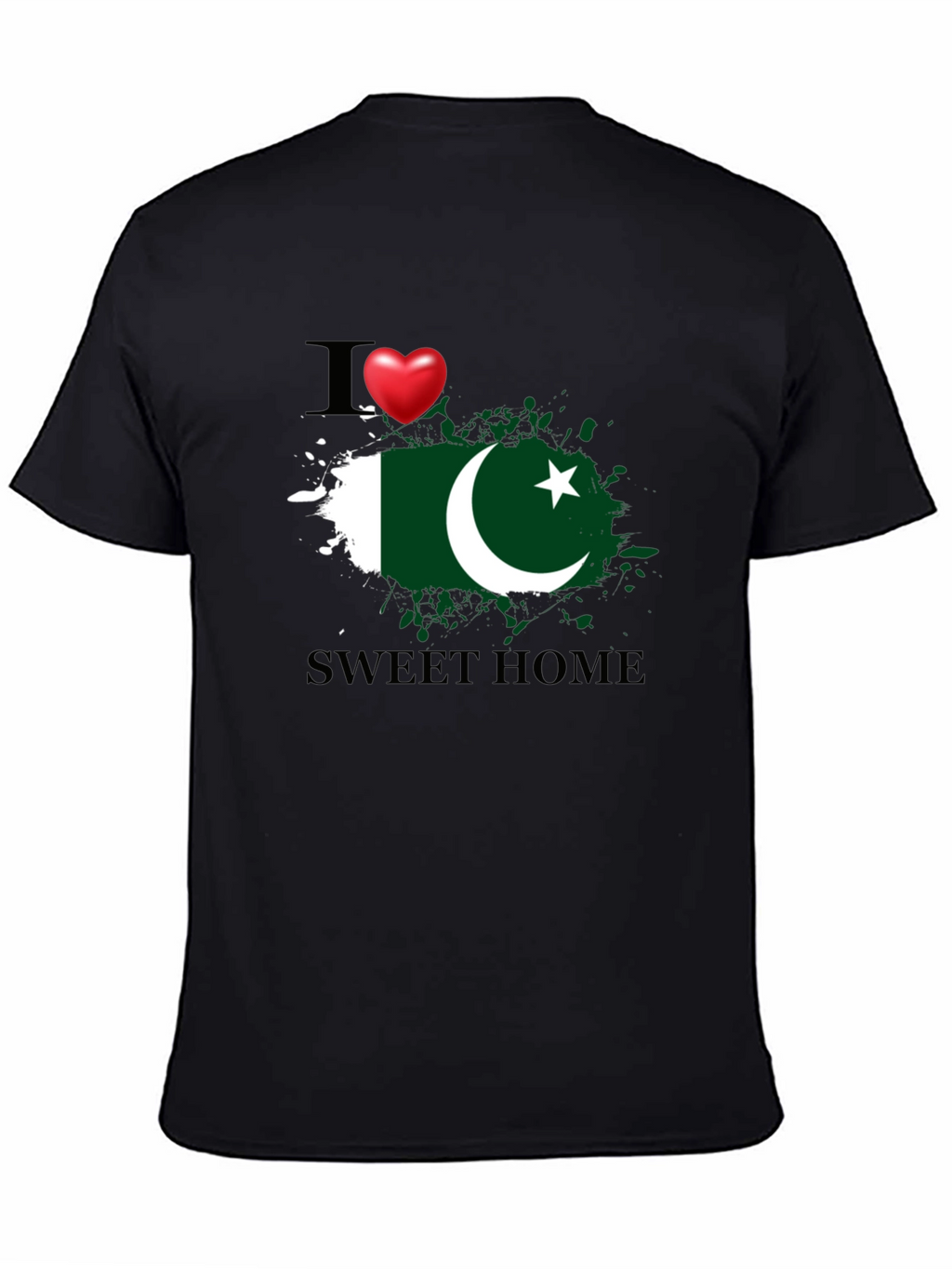 I Love Pakistan Sweet Home Graphic T-Shirt