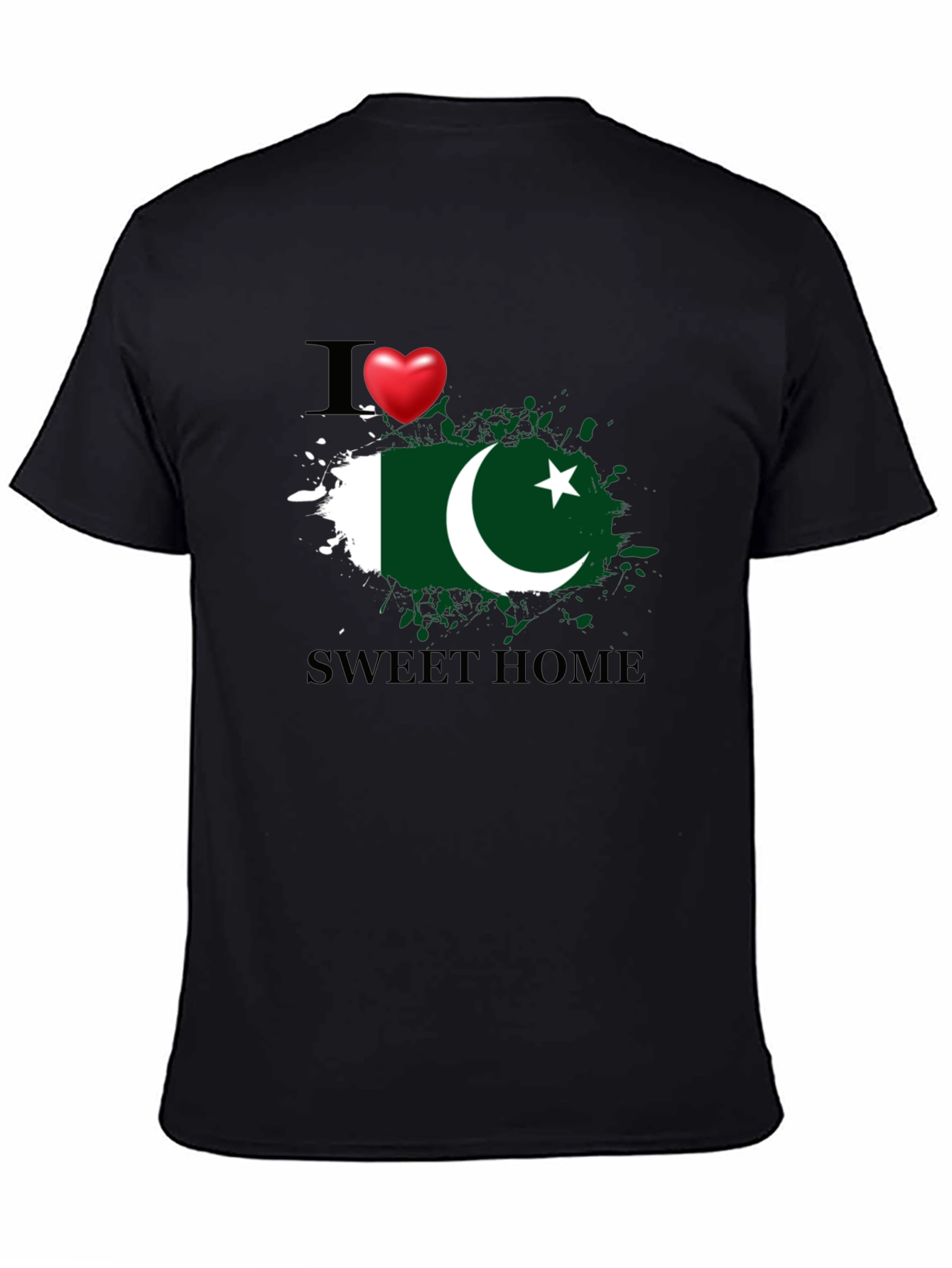 I Love Pakistan Sweet Home Graphic T-Shirt