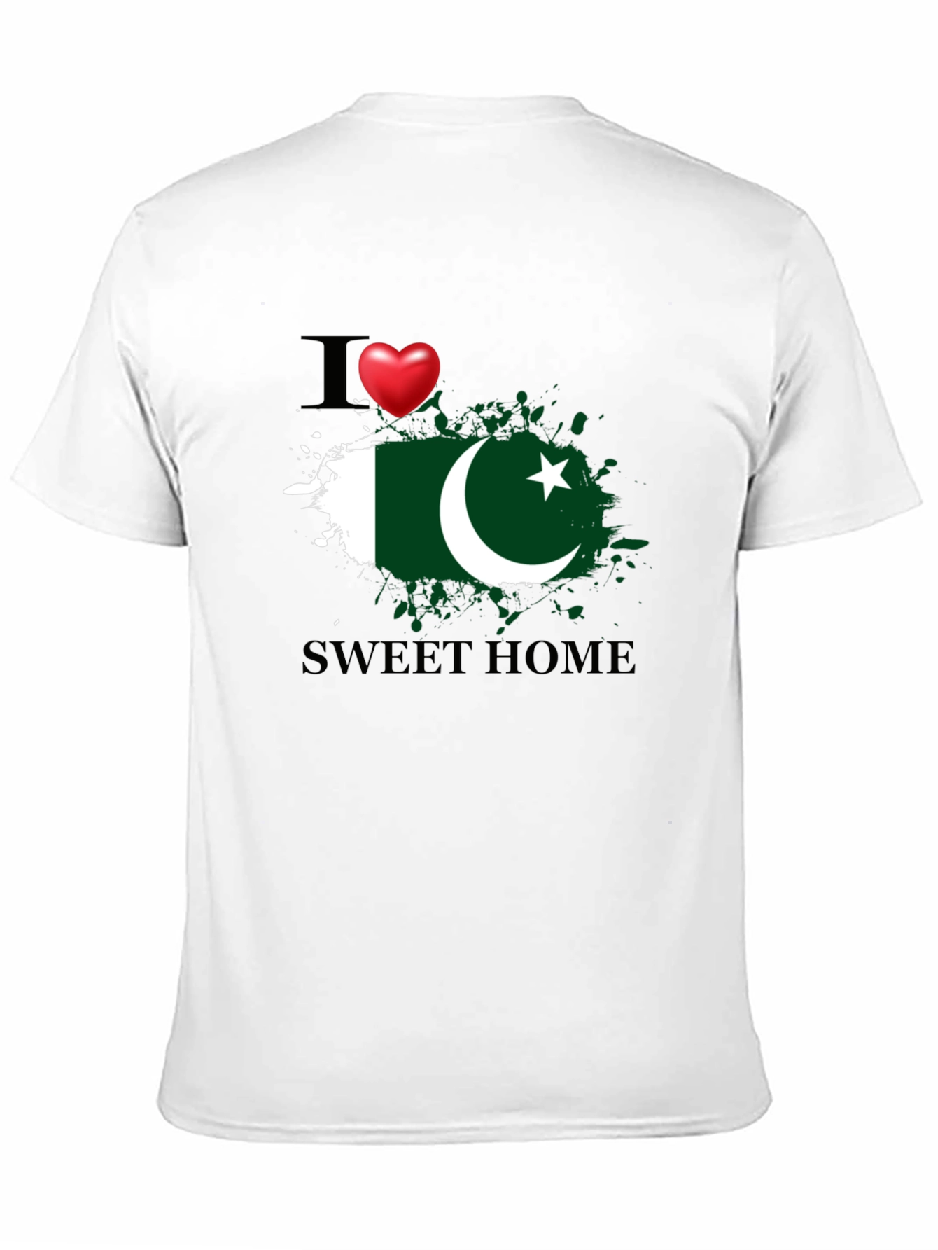 I Love Pakistan Sweet Home Graphic T-Shirt
