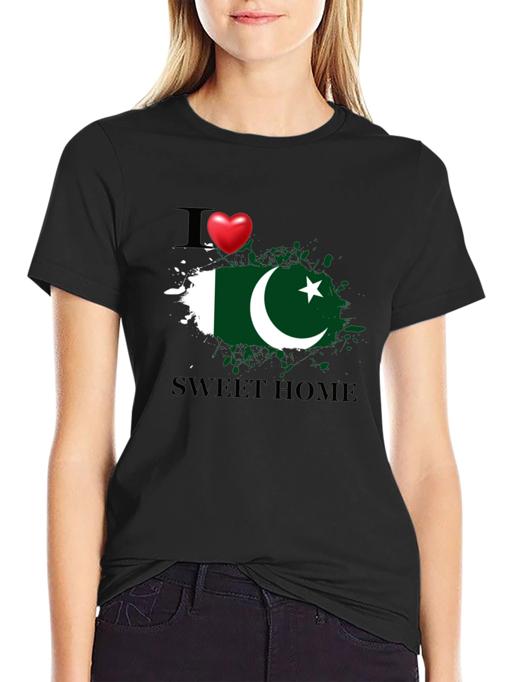 I Love Pakistan Sweet Home Graphic T-Shirt