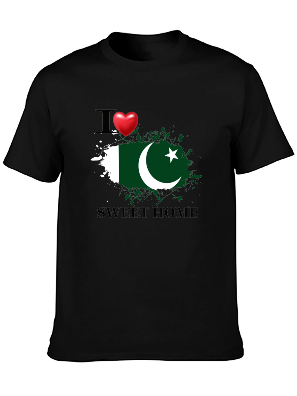 I Love Pakistan Sweet Home Graphic T-Shirt