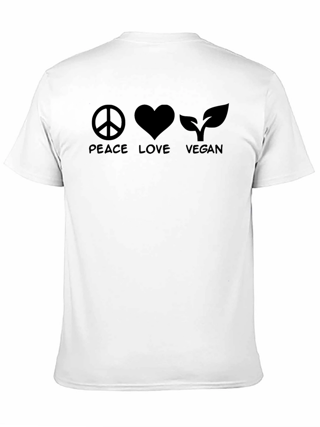 Peace Love Vegan Graphic T-Shirt
