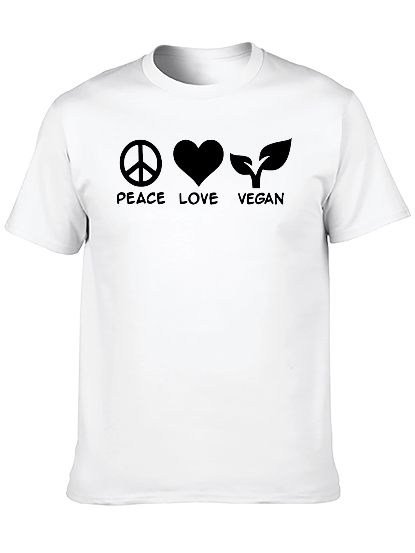 Peace Love Vegan Graphic T-Shirt
