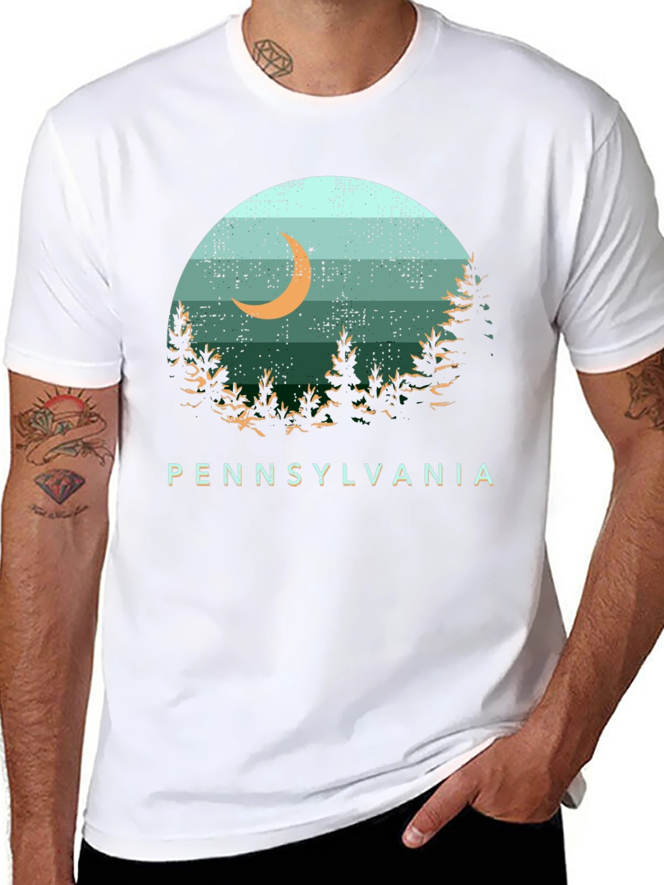 Pennsylvania Moon Graphic T-Shirt