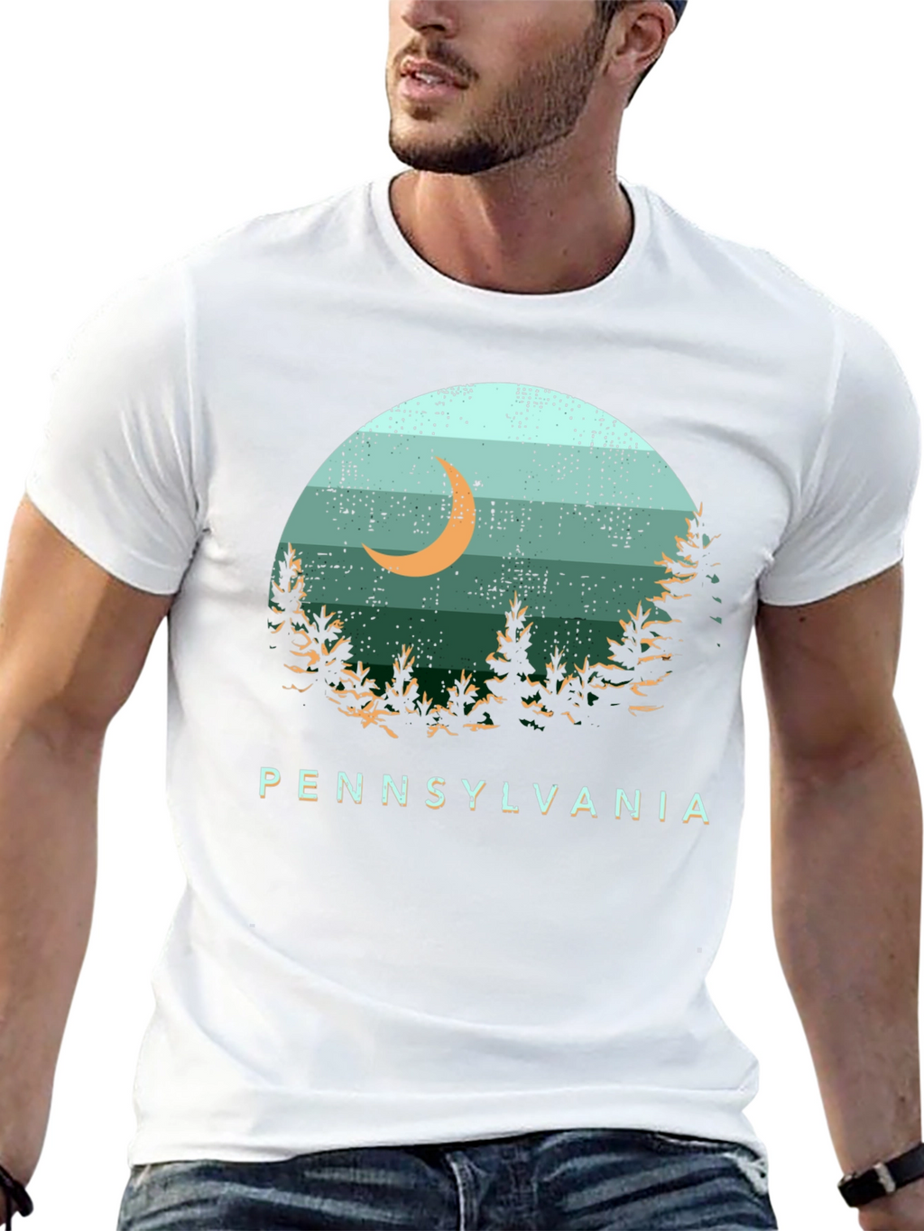 Pennsylvania Moon Graphic T-Shirt