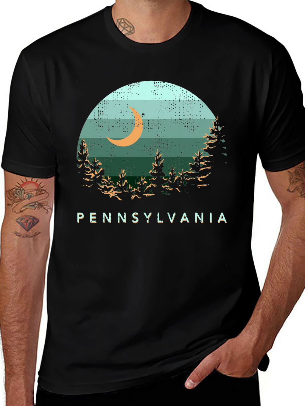Pennsylvania Moon Graphic T-Shirt