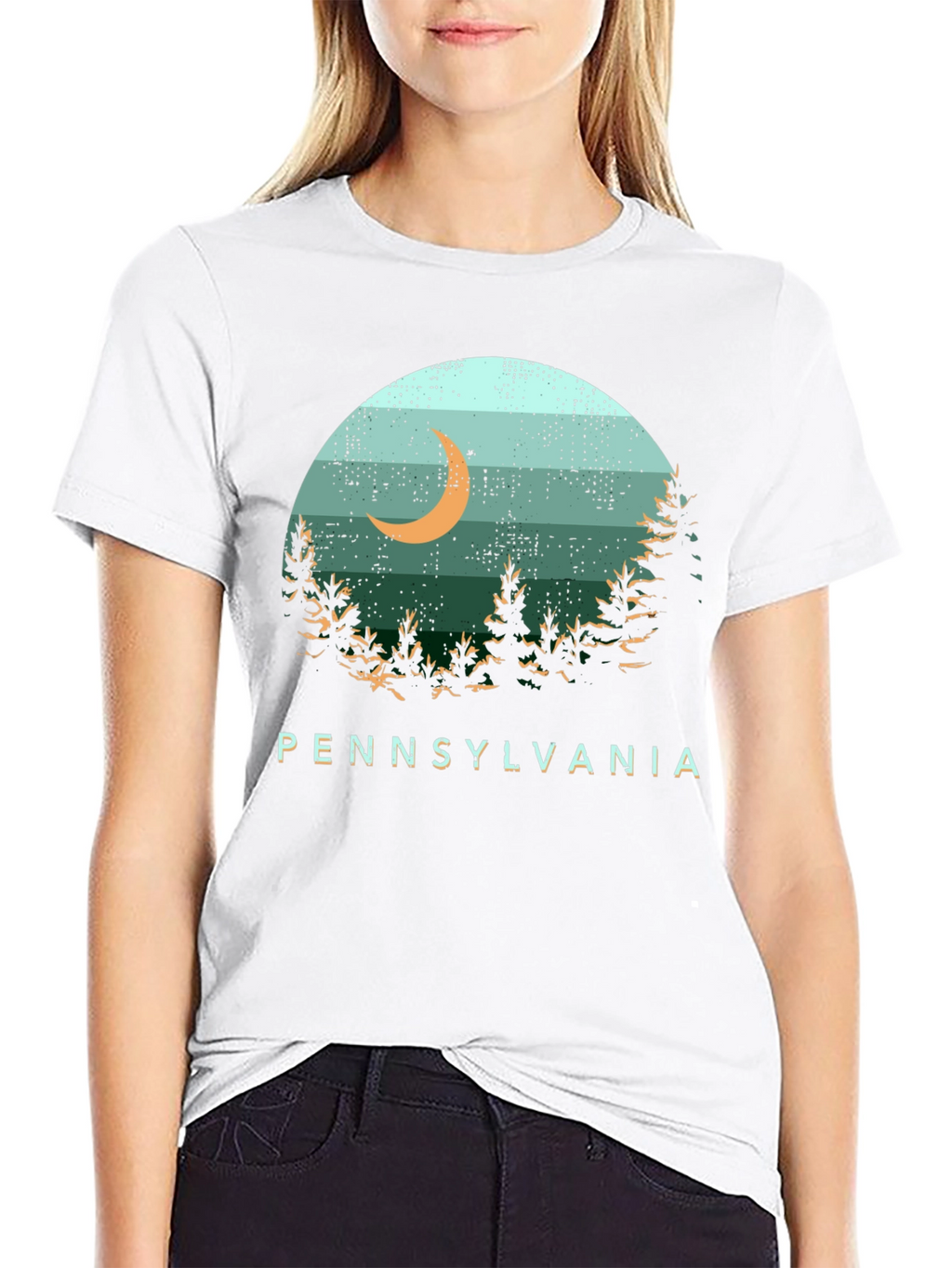 Pennsylvania Moon Graphic T-Shirt