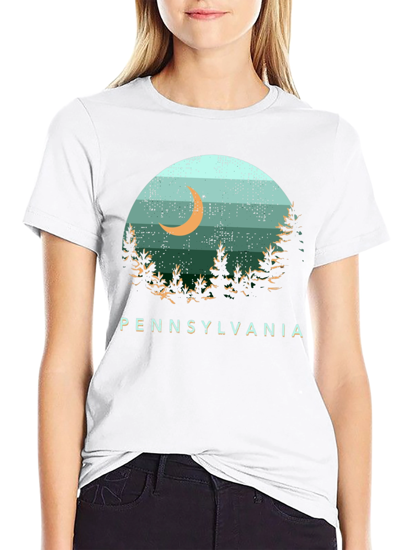Pennsylvania Moon Graphic T-Shirt