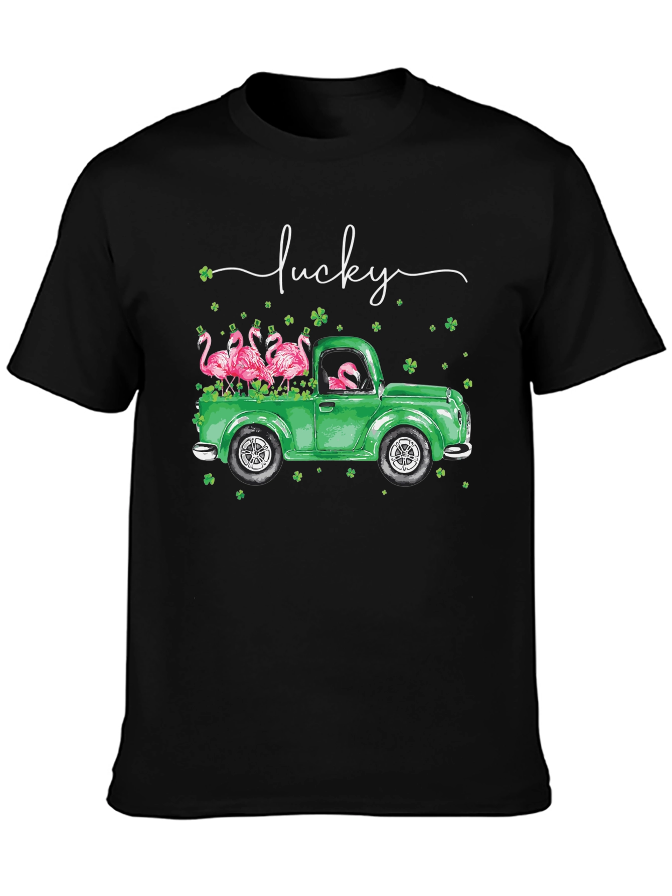 Lucky Flamingo Truck Graphic Tee