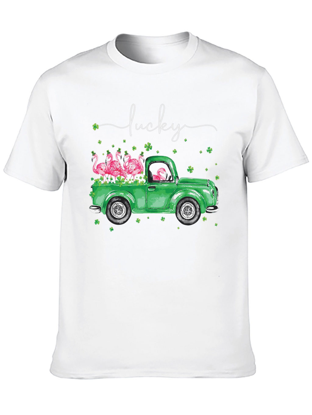 Lucky Flamingo Truck Graphic Tee