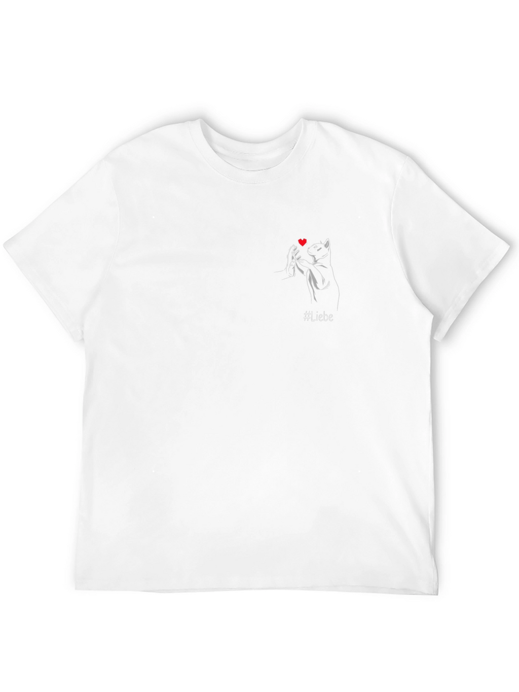 Liebe Cat Heart T-Shirt