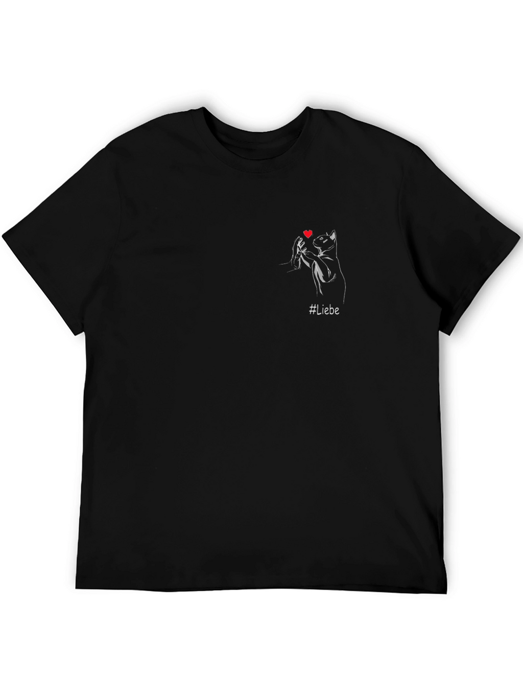 Liebe Cat Heart T-Shirt
