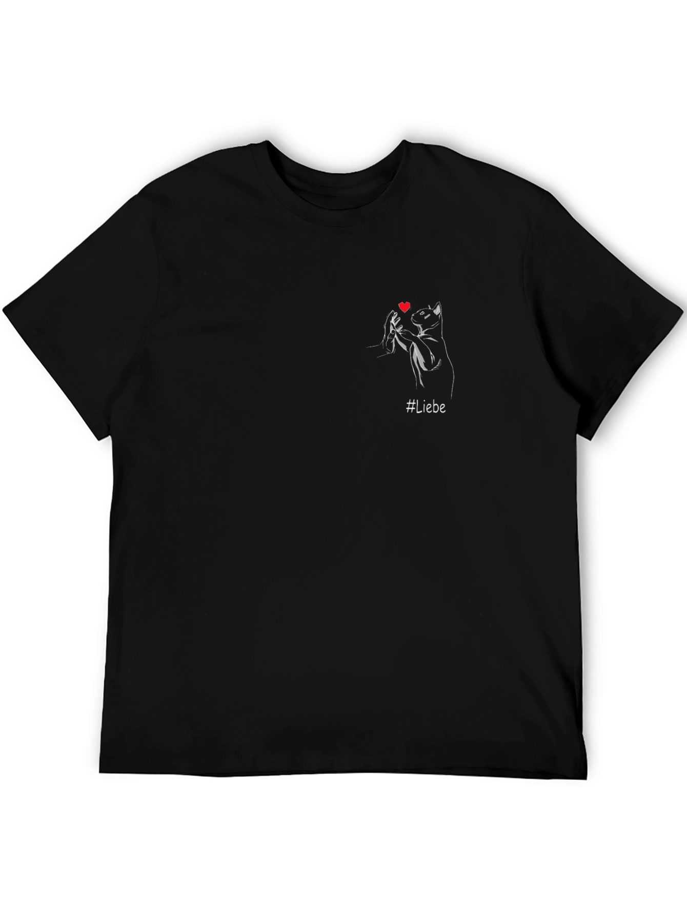 Liebe Cat Heart T-Shirt