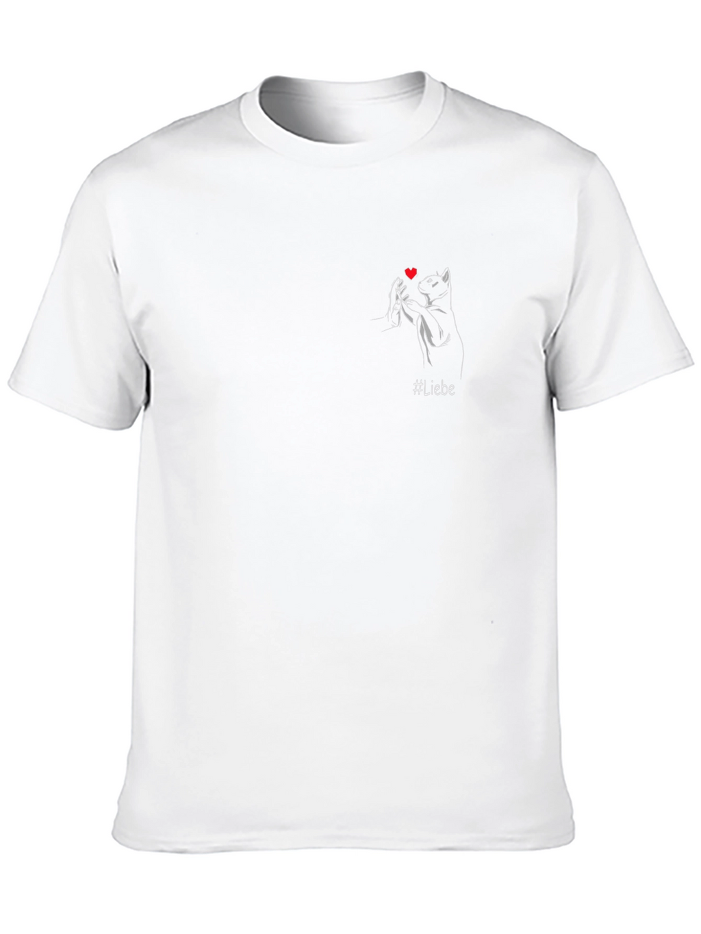 Liebe Cat Heart T-Shirt