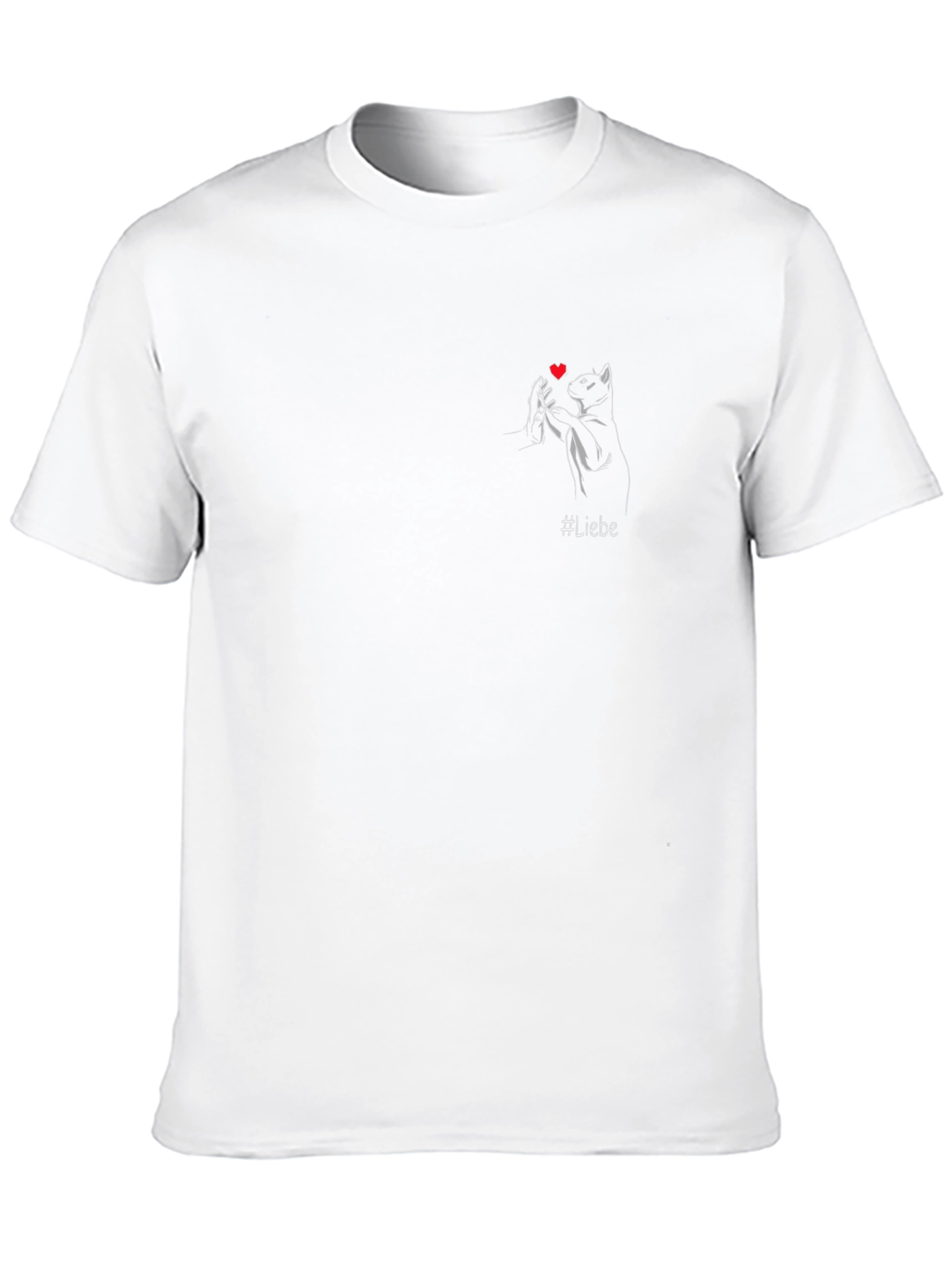 Liebe Cat Heart T-Shirt