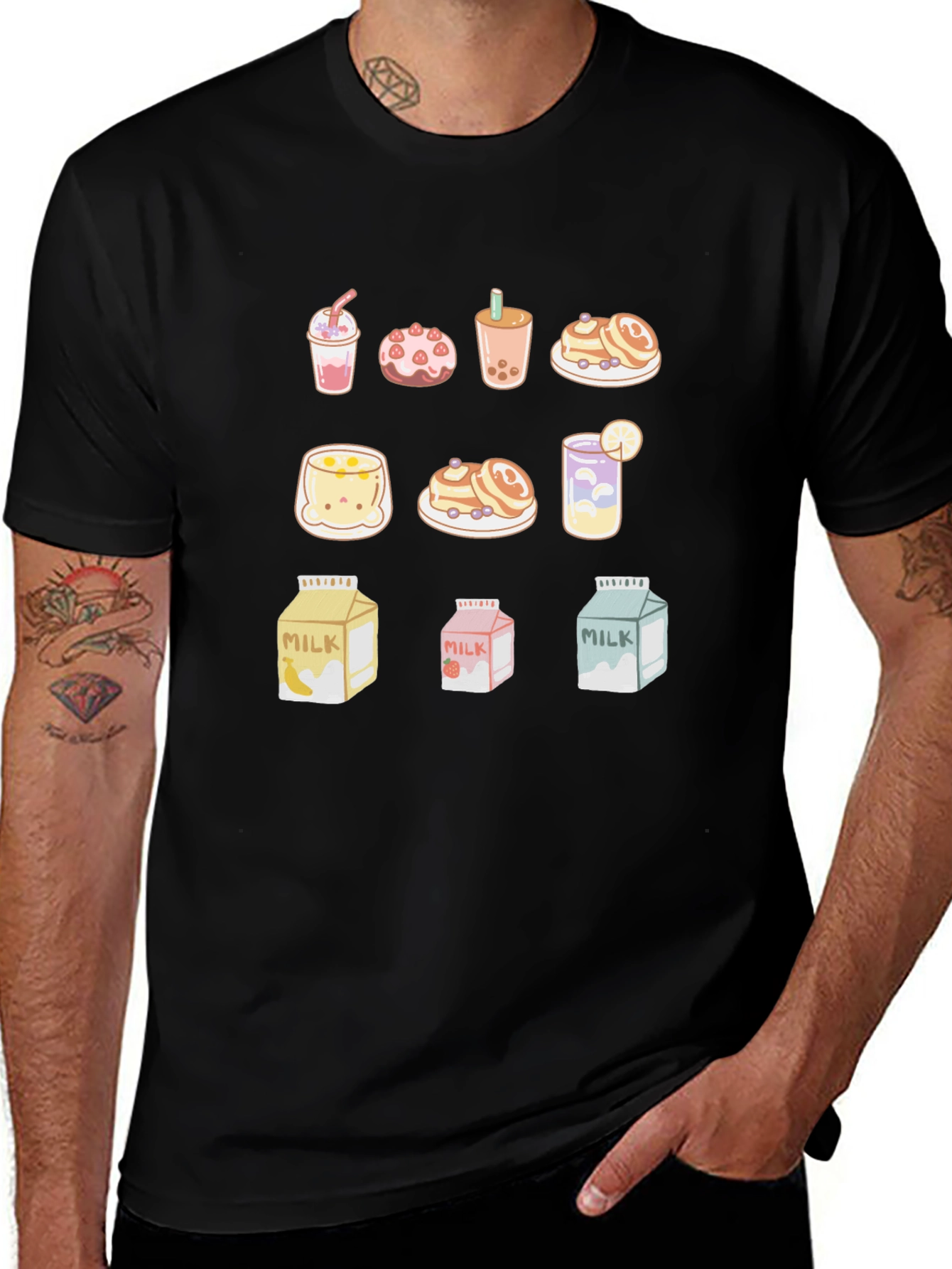 Kawaii Desserts Graphic T-Shirt