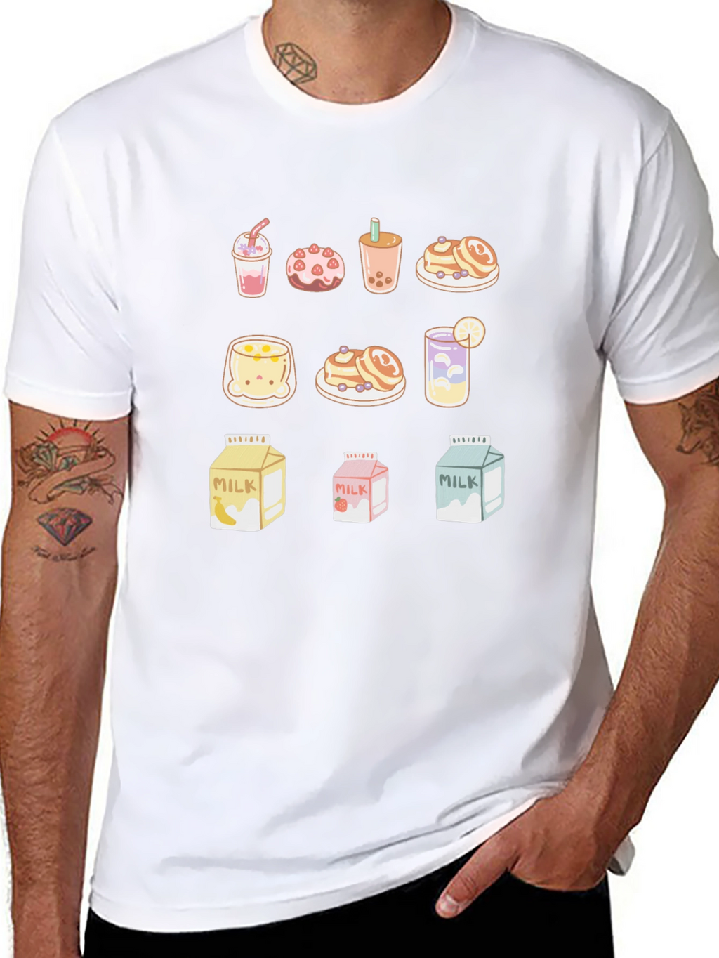 Kawaii Desserts Graphic T-Shirt