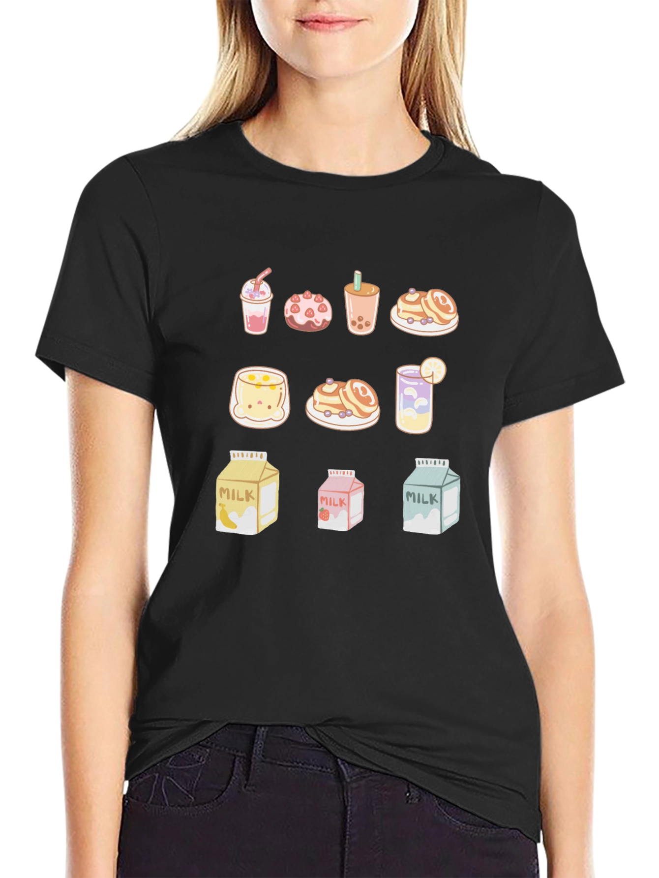 Kawaii Desserts Graphic T-Shirt