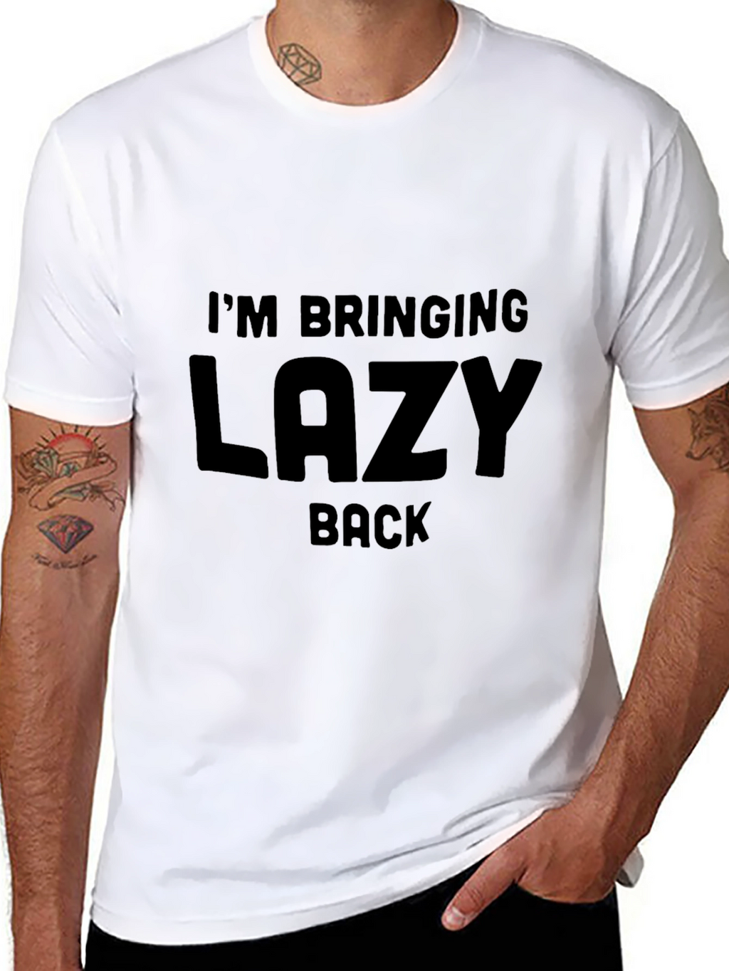 Im Bringing Lazy Back T-Shirt