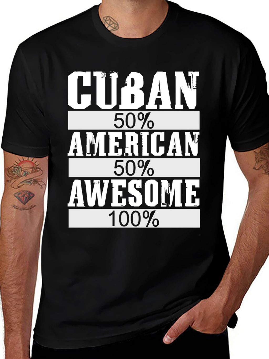Cuban American Awesome Graphic T-Shirt