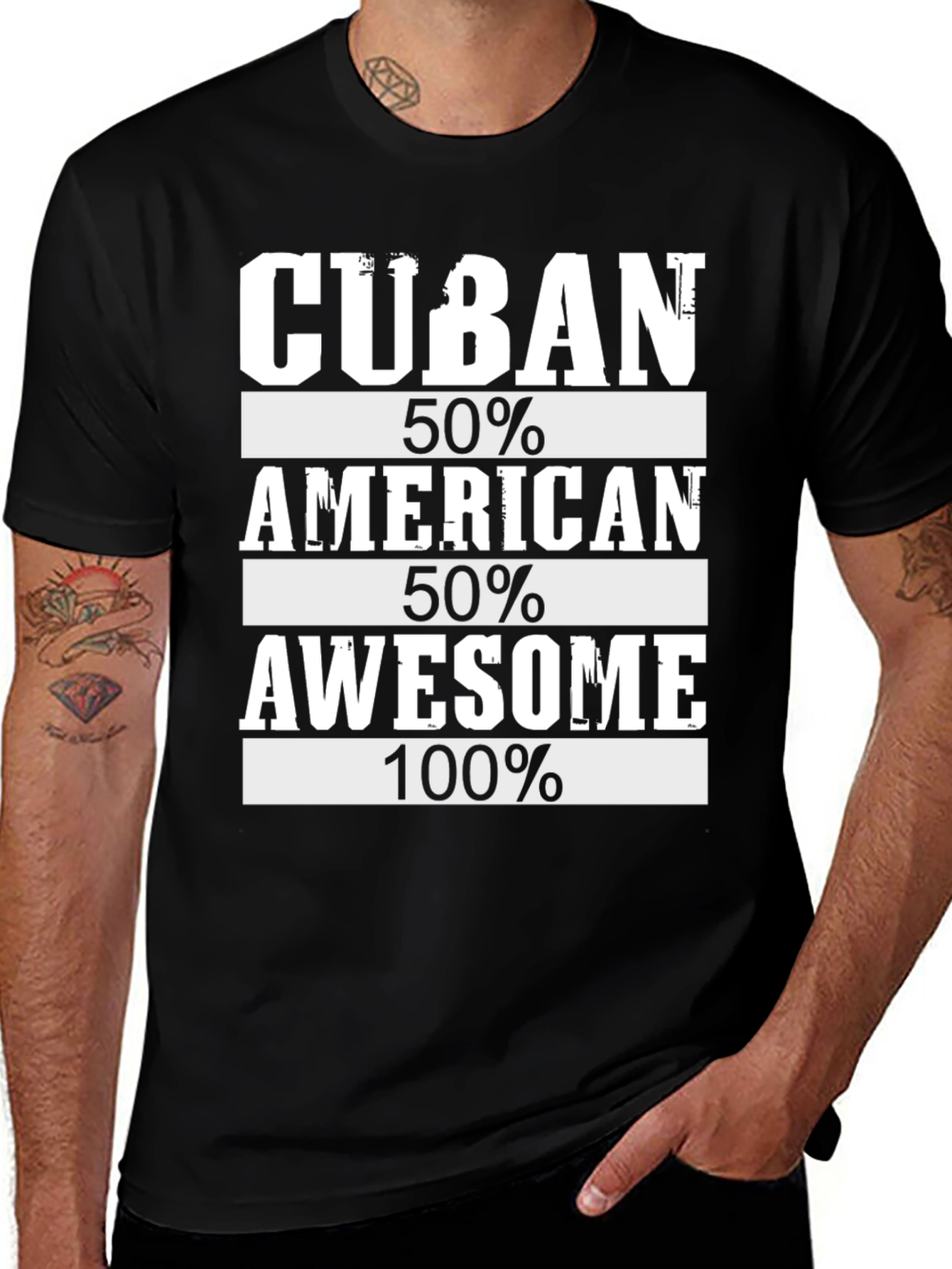 Cuban American Awesome Graphic T-Shirt