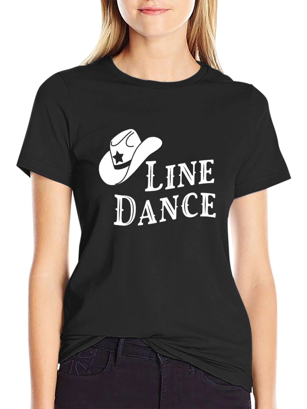 Line Dance Cowboy Hat Graphic Tee