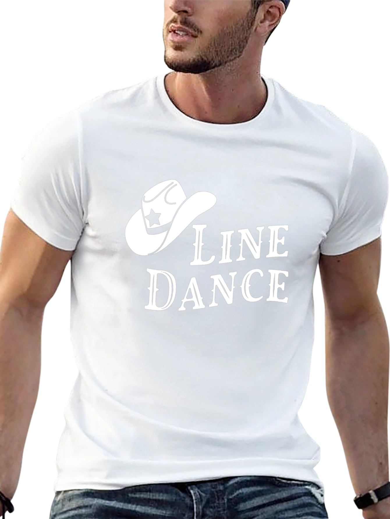 Line Dance Cowboy Hat Graphic Tee
